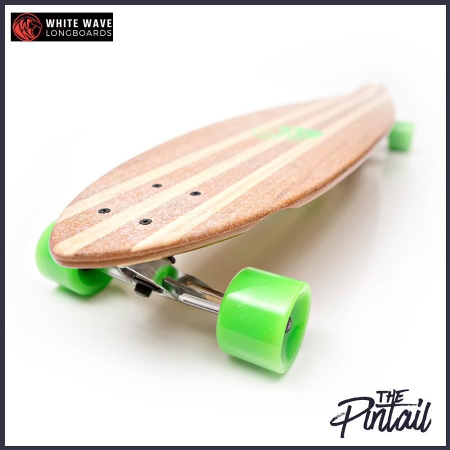 ロング スケートボード WHITE WAVE PINTAIL 40インチ ロンスケ