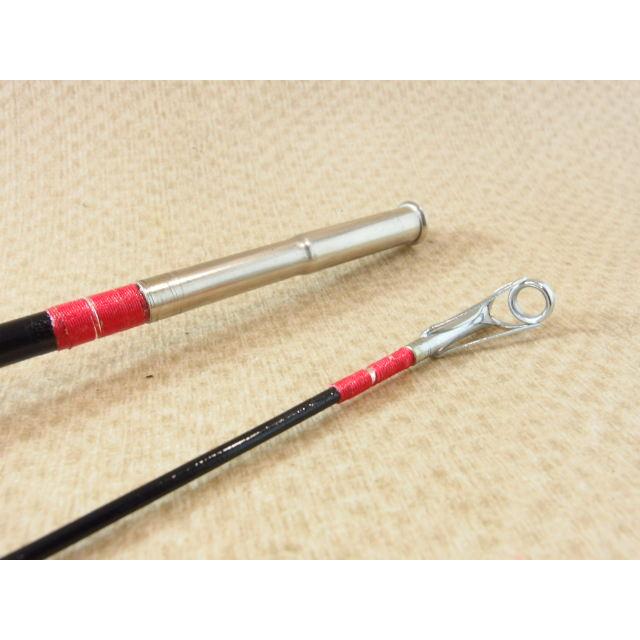 メーカー不明 6ft グラス トップウォーターロッド 2ピースベイトロッド