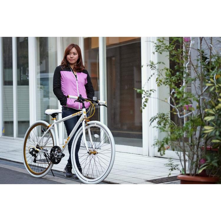 クロスバイク LIG MOVE ブラック 自転車 バイク スタンド付き