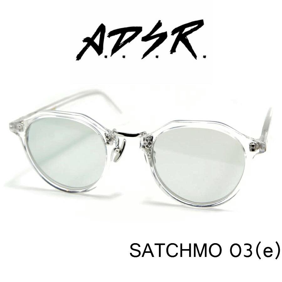 A.D.S.R. adsr サングラスSATCHMO サッチモ 03 クリアフレーム グレー