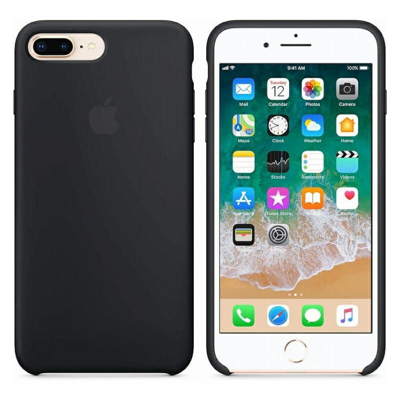 iPhone 8 【純正品】 Plus/iPhone 7 Plus Apple レザーケース ブラック