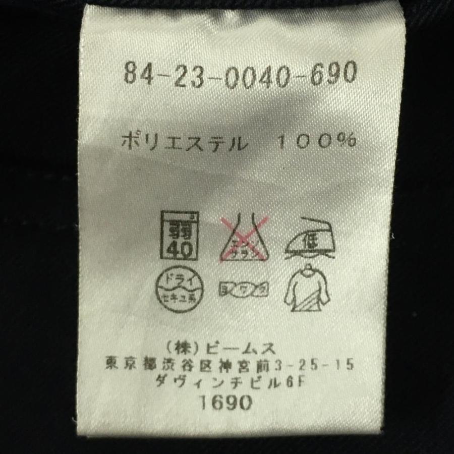 ビームスゴルフ パンツ ネイビー 無地 ポケット複数 ストレッチ メンズ