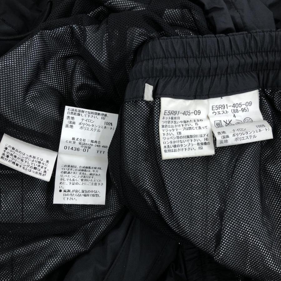 バーバリーゴルフ レインウェア 上下セット2WAYジャケット×パンツ 黒
