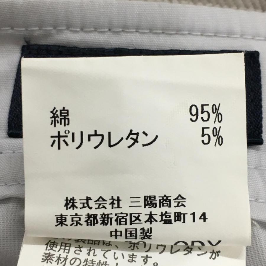 バーバリーゴルフ パンツ ライトグレー コーデュロイ ストレッチ 裾