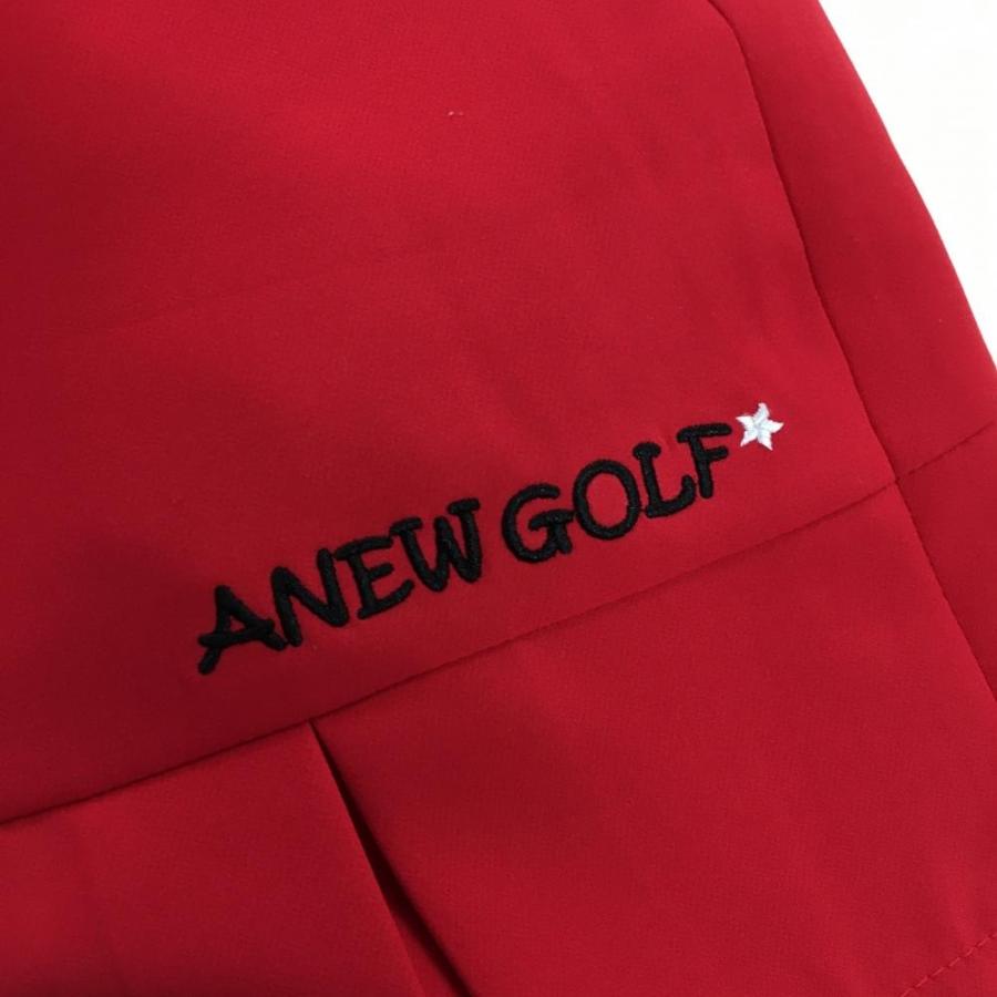 アニューゴルフ スカート レッド 裾プリーツ 内側インナーパンツ