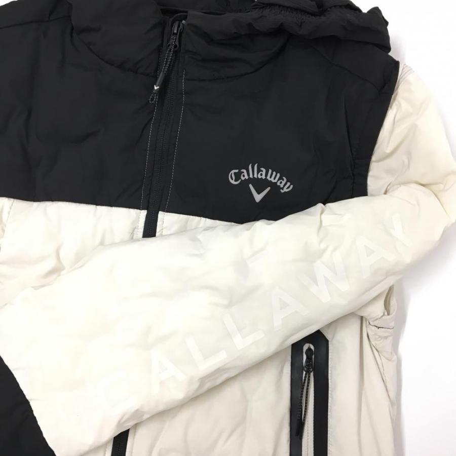 Callaway（キャロウェイ） 2WAYダウンジャケット 白×黒 バイカラー