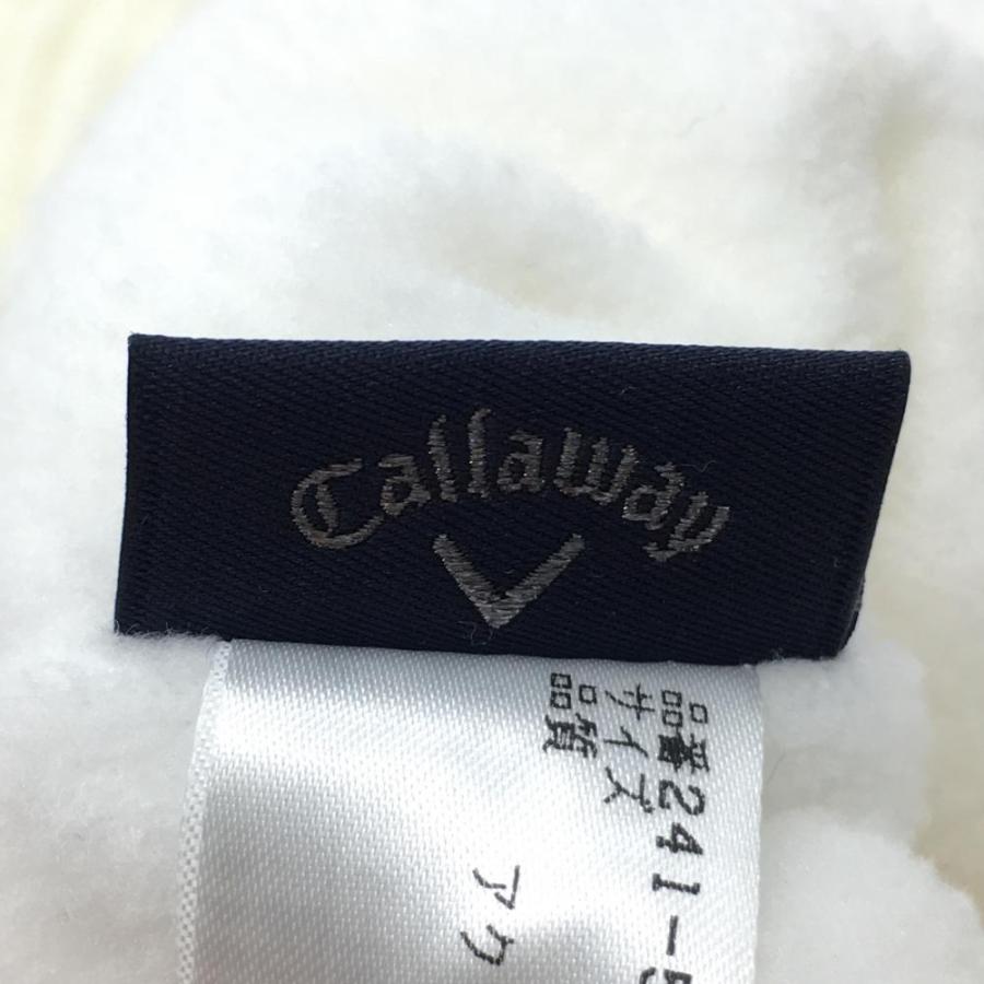 Callaway（キャロウェイ） ニットレッグウォーマー 白 ケーブル編み