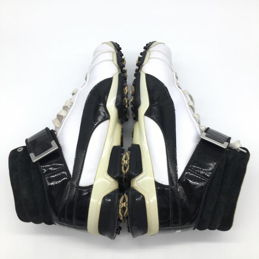 プーマ ハイカットゴルフシューズ 白×黒 イグナイトハイトップ