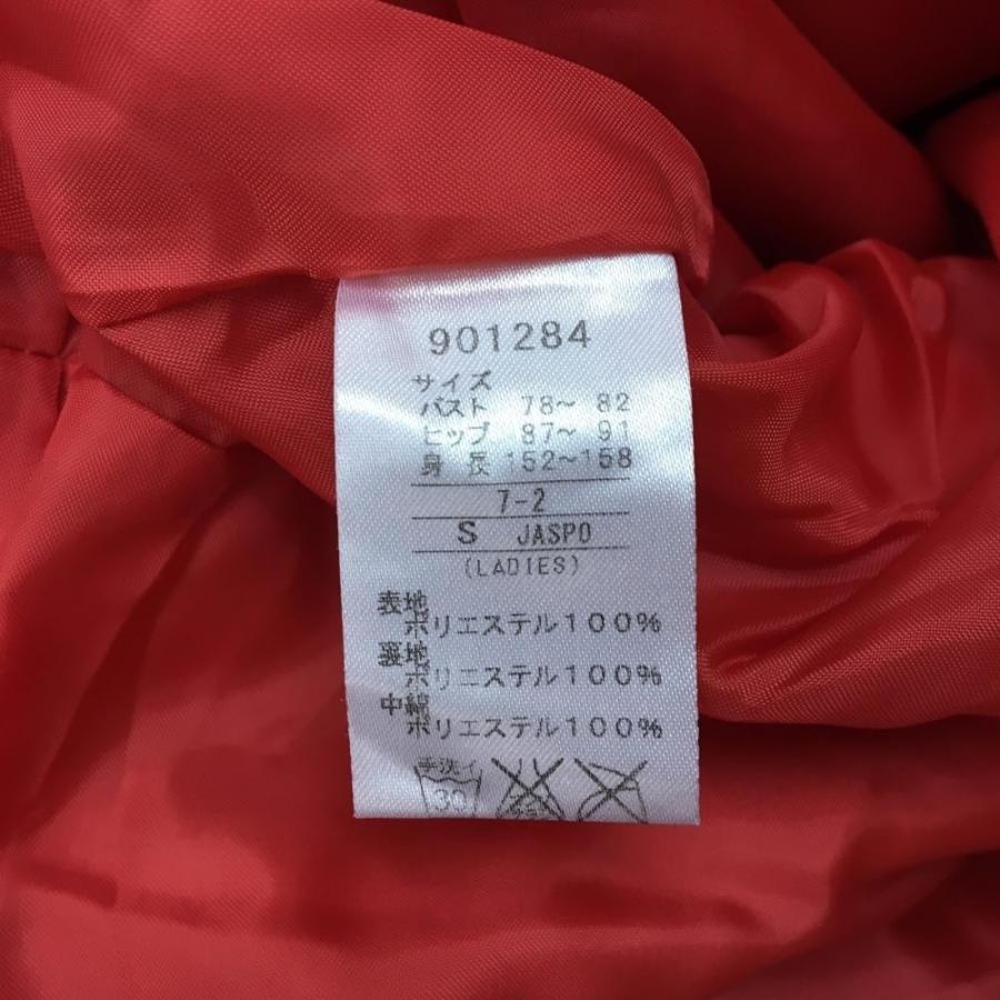 PUMA（プーマ） 2WAY中綿ワンピース レッド×白 千鳥格子柄地模様 襟裏