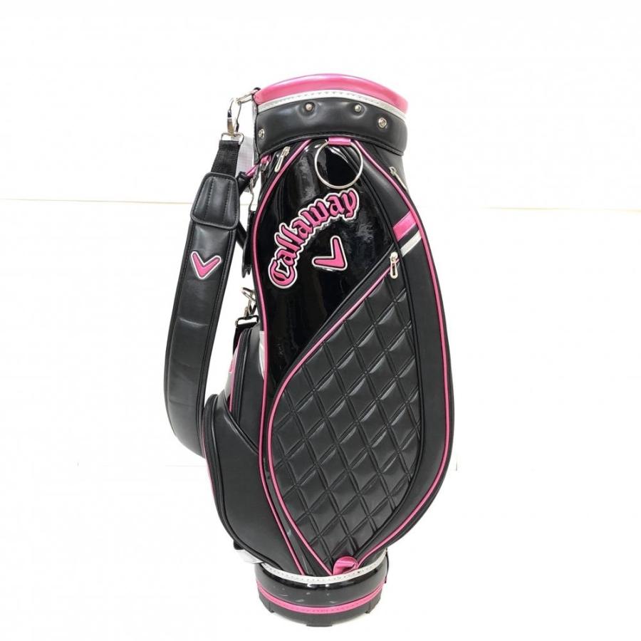 40%OFF価格／(美品)Callaway キャロウェイ キャディバッグ 黒×ピンク