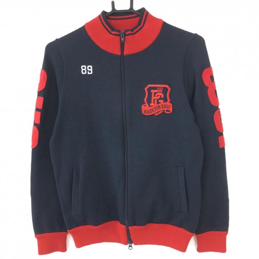 PEARLY GATES（パーリーゲイツ） ニットブルゾン ネイビー×レッド 25
