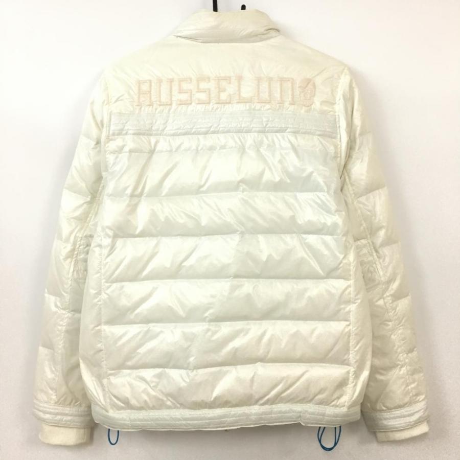 30%OFF価格／RUSSELUNO ラッセルノ ダウンジャケット 白 ワッペン