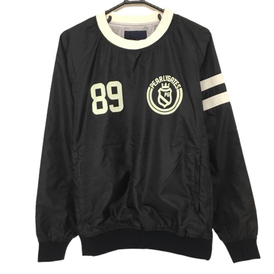 PEARLY GATES（パーリーゲイツ） スニード 黒×白 袖ライン 蓄熱裏地