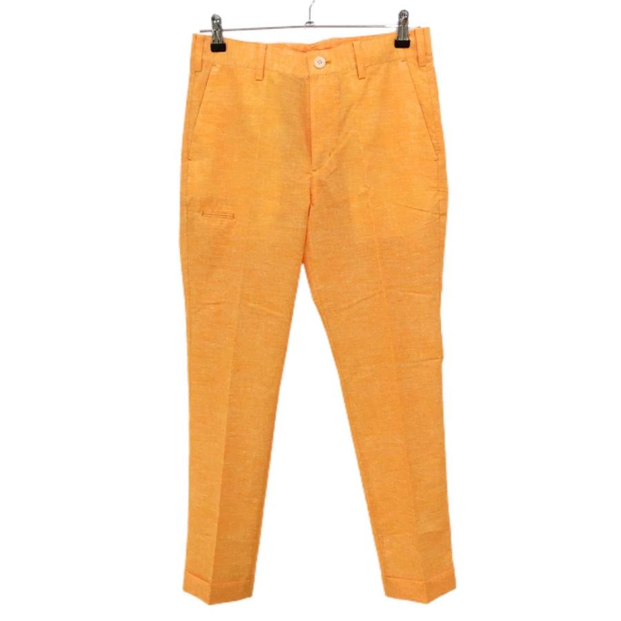 新品】ビームスゴルフ パンツ オレンジ メッシュ調 COOL ストレッチ
