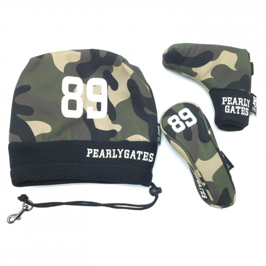 超美品】パーリーゲイツ ヘッドカバー3点セット（アイアン×UT×PT