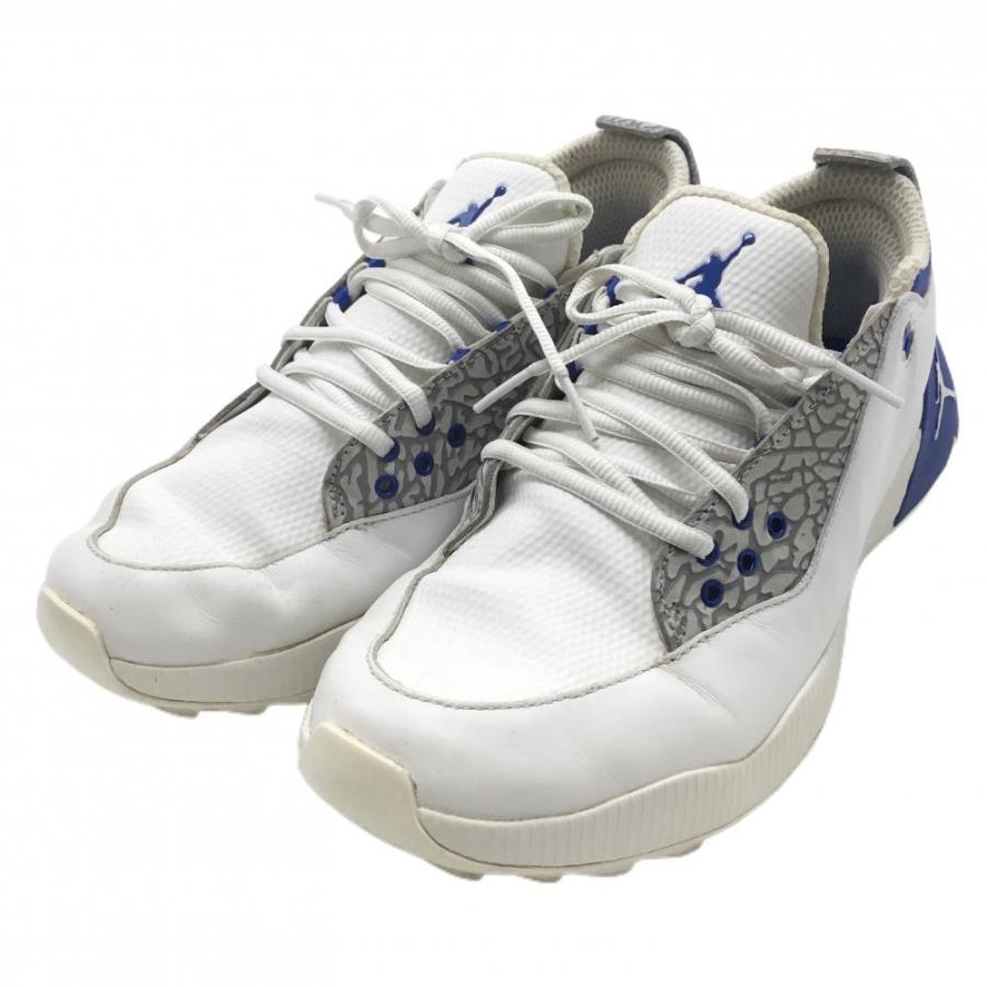 ナイキ ジョーダン ゴルフシューズ 白×ブルー スパイクレス Air Jordan