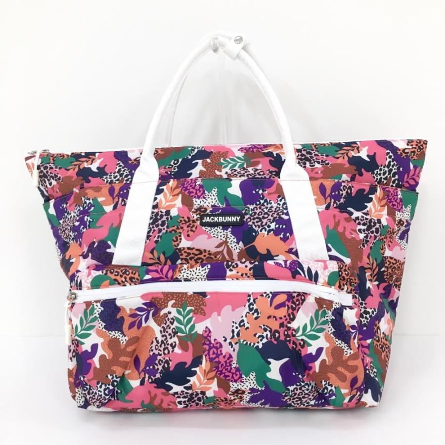 美品】ジャックバニー ロッカーバッグ マルチカラー 総柄 トートバッグ