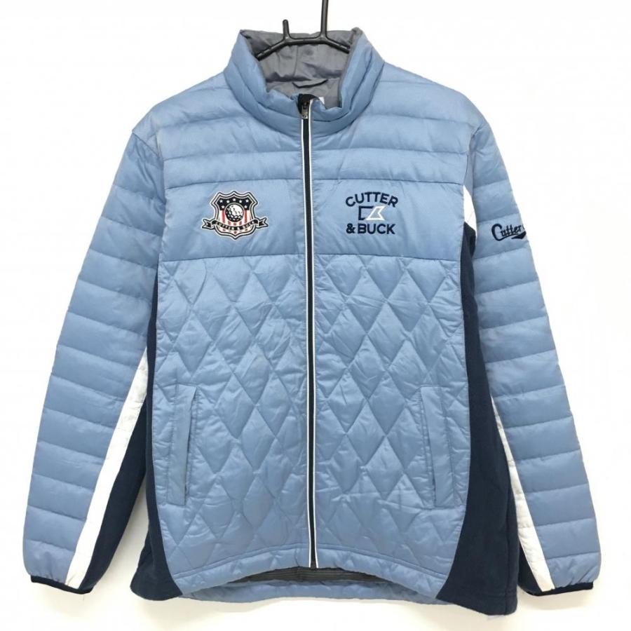 カッターアンドバック 切替ダウンジャケット ライトブル− メンズ L