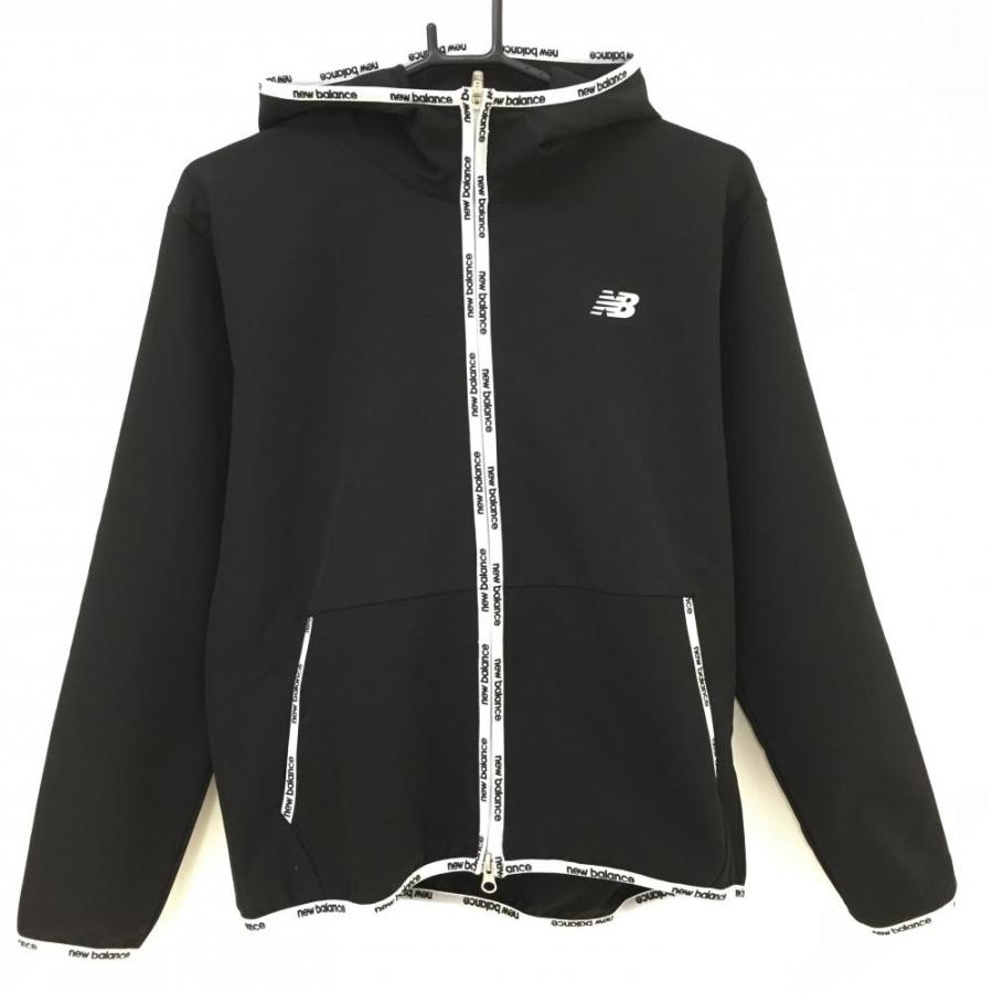 New Balance Golf（ニューバランスゴルフ） ジップパーカー 黒×白 ロゴ