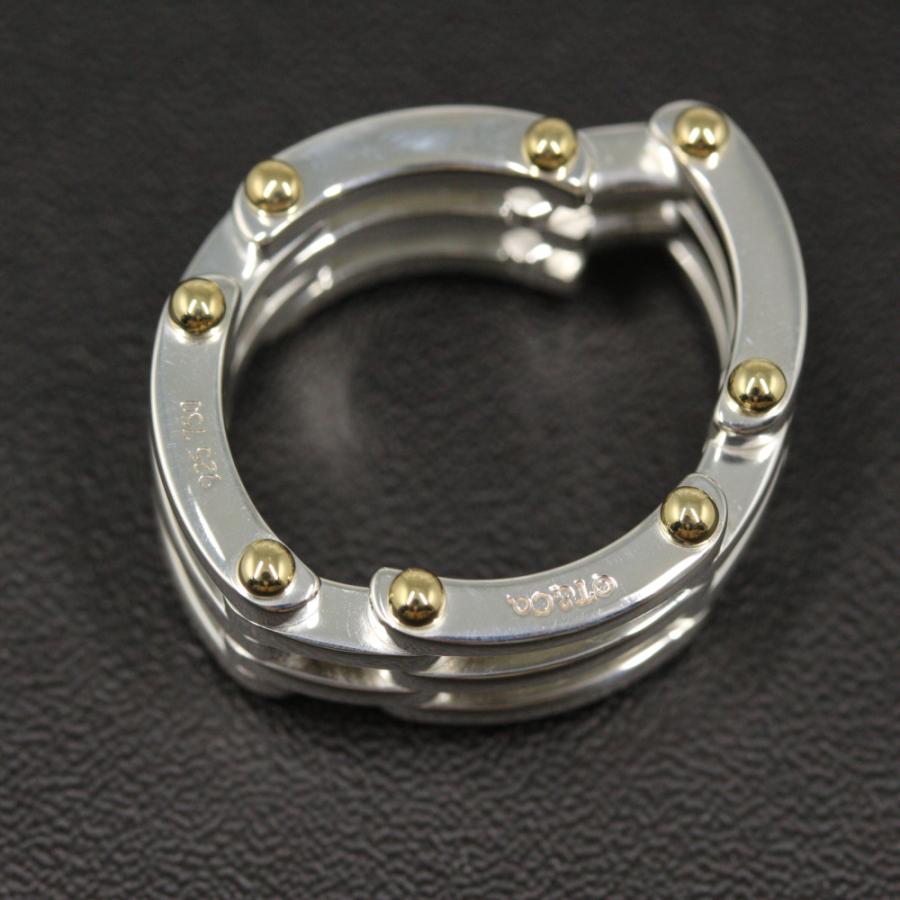 TIFFANY&Co.（ティファニー） チェーンゲートリング・指輪/Sv925×K18