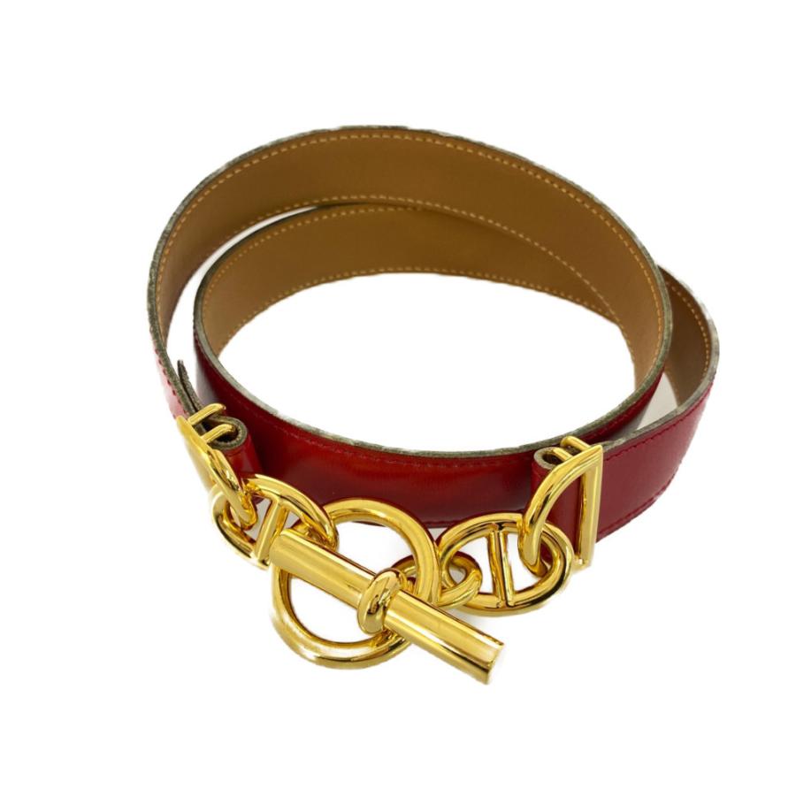 HERMES（エルメス） シェーヌダンクル グレナンチェーン レザーベルト