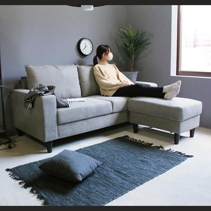 イケア（IKEA） カウチソファー コーナーソファー 3人掛け L字ソファー
