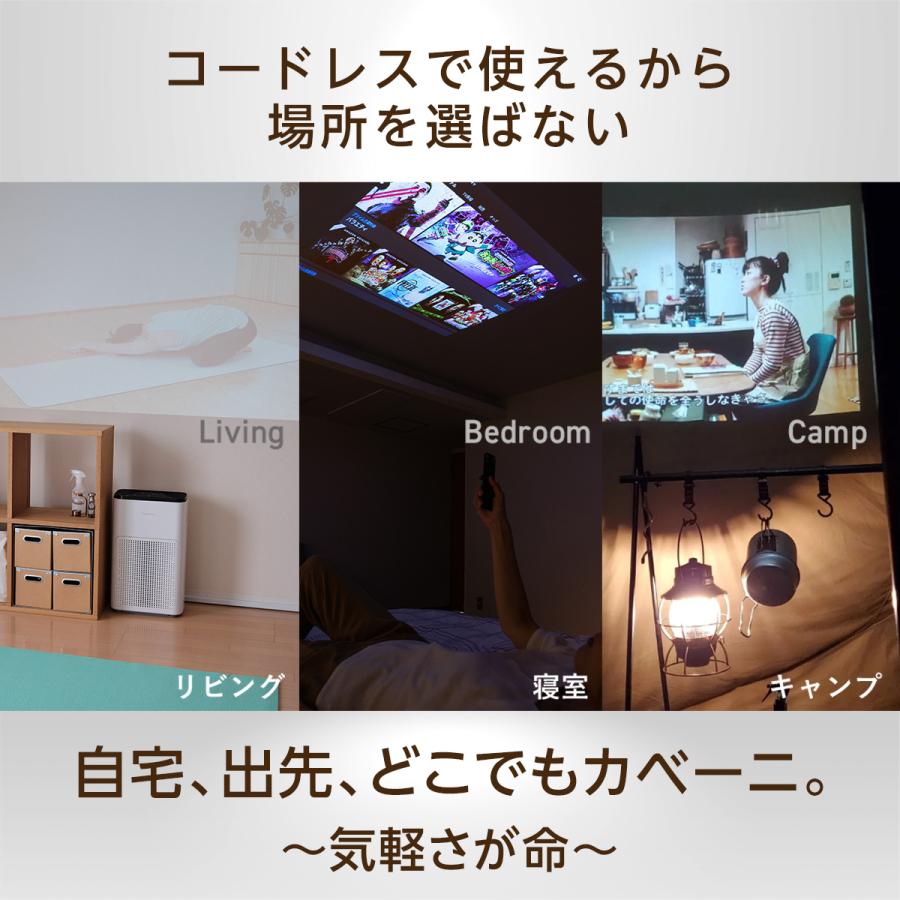 UENO-mono カベーニPRO プロジェクター 小型 家庭用 天井 DVD WiFi