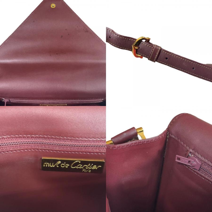 Cartier（カルティエ） マストライン ショルダーバッグ レザー レッド