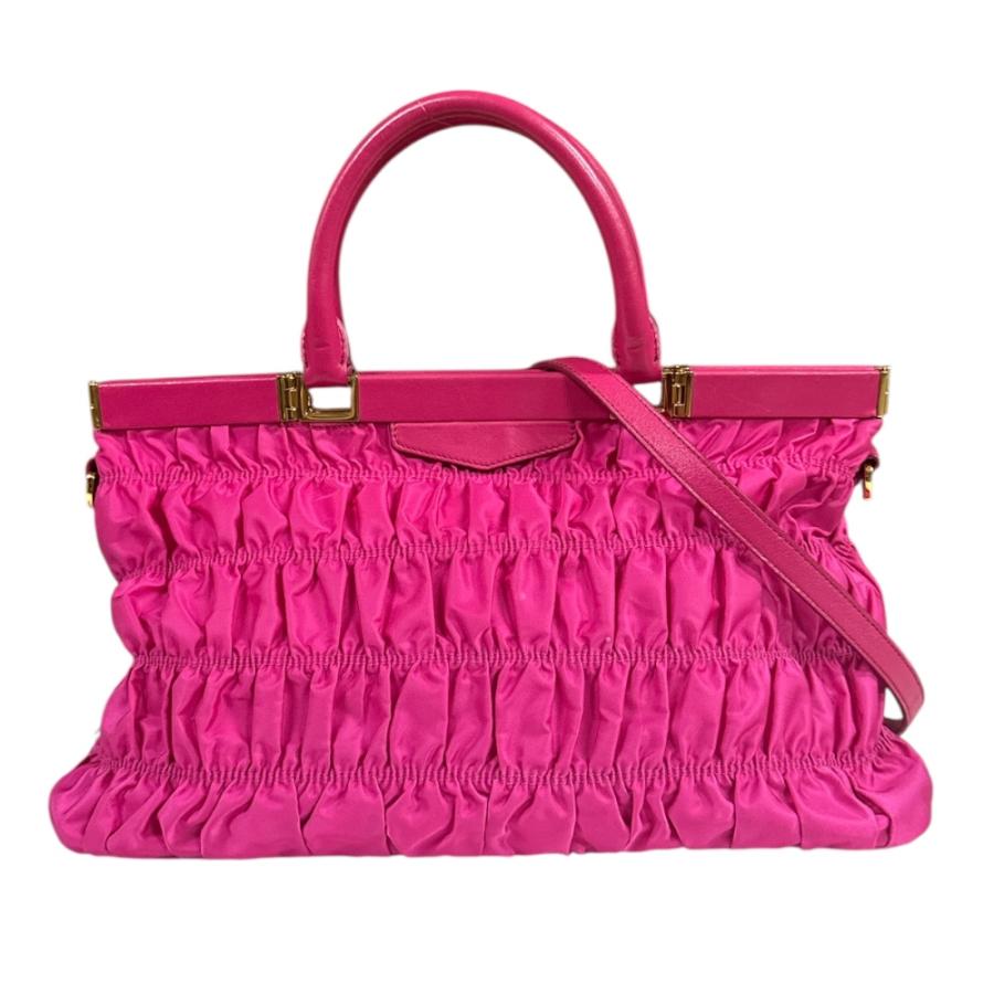 PRADA（プラダ） ギャザーバッグ ショルダーバッグ ナイロン B2803Z