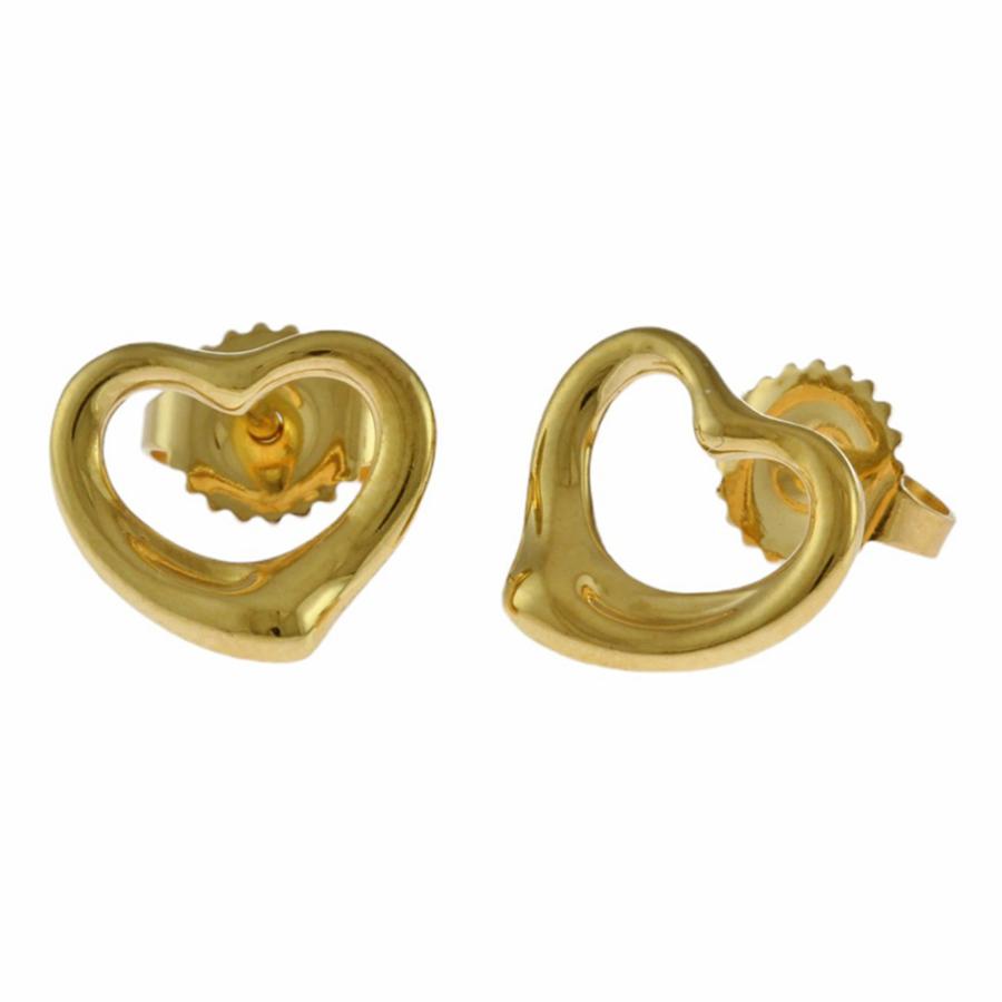 TIFFANY&Co.（ティファニー） オープンハート ピアス 18金 K18イエロー