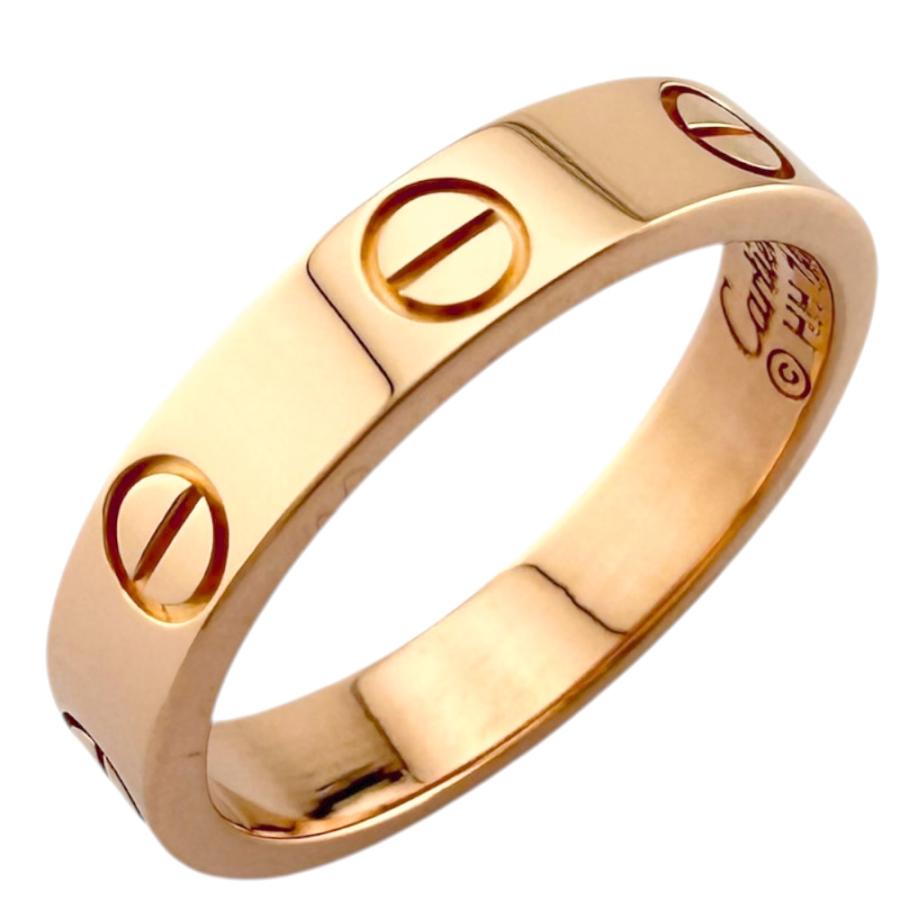 Cartier（カルティエ） ミニラブ リング 指輪 9号 18金 K18ピンク