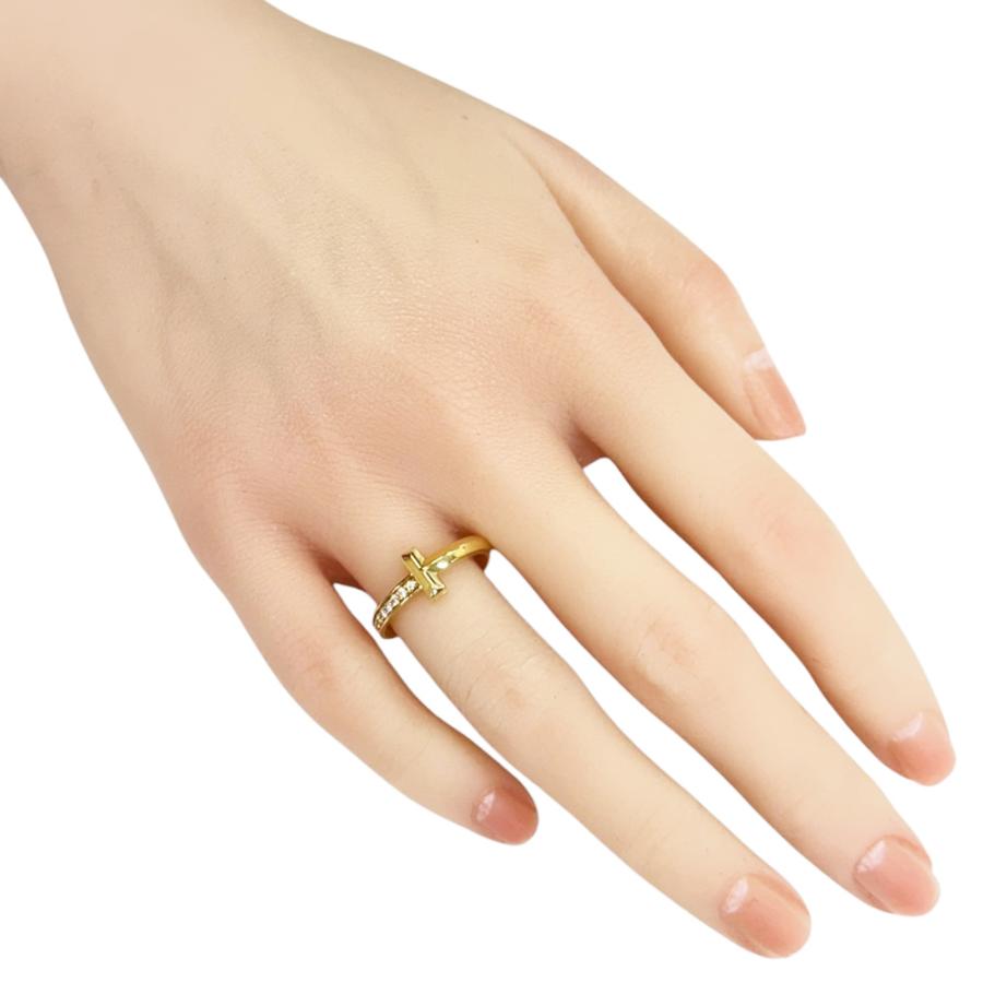 TIFFANY&Co.（ティファニー） Tワン リング 指輪 11号 18金 K18