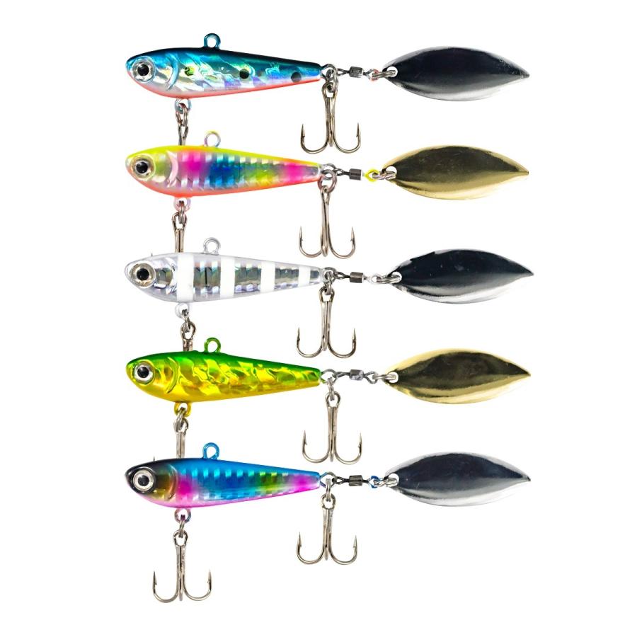 オルルド釣具 ジグスピナー 5個セット 5.2cm 34g 磯釣り バス釣り