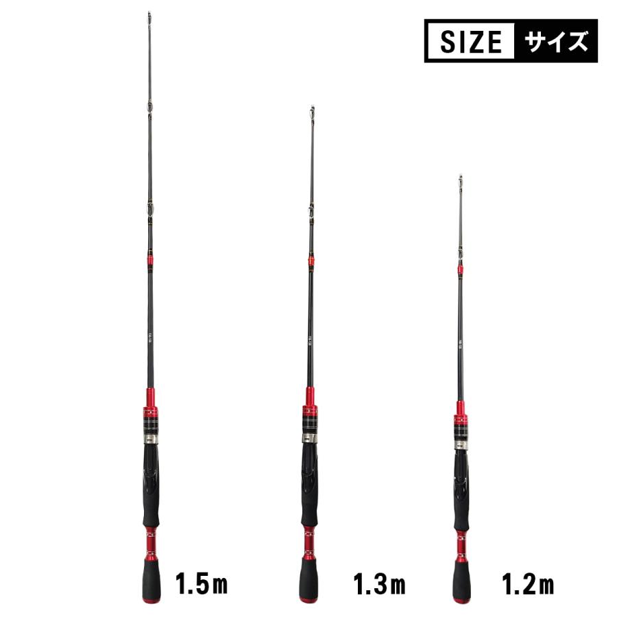 オルルド釣具 筏竿 2段階調節可 ハーフチタン穂先付 カセ釣竿 筏釣り