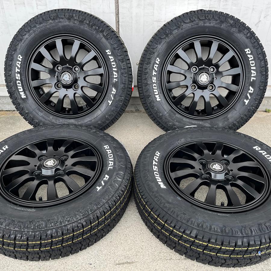 MUDSTAR 車検対応 12インチ ホイール ホワイトレター ハイゼットバン