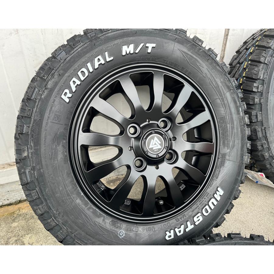 MUDSTAR 軽自動車 ホワイトレター ハイゼットバン ハイゼットカーゴ