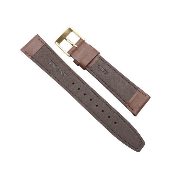 SEIKO（セイコー） 腕時計 時計 ベルト 18mm 牛革スムース DXJ7 茶