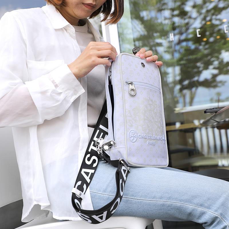 CASTELBAJAC カステルバジャック キャディバッグ シルバー おしゃれ