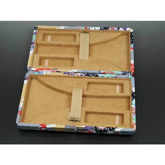 三味線用 撥ケース ORG017 軽量 二丁撥入れ バチ入れ （津軽・長唄用