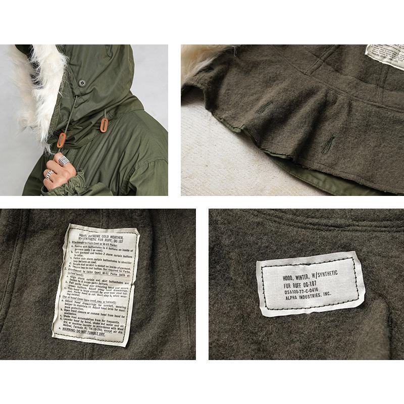 MILITARY（ミリタリー） 実物 新品 デッドストック 米軍 M-65用フード