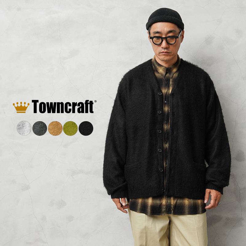 TOWNCRAFT（タウンクラフト） TC24F01000 シャギーカラー カーディガン