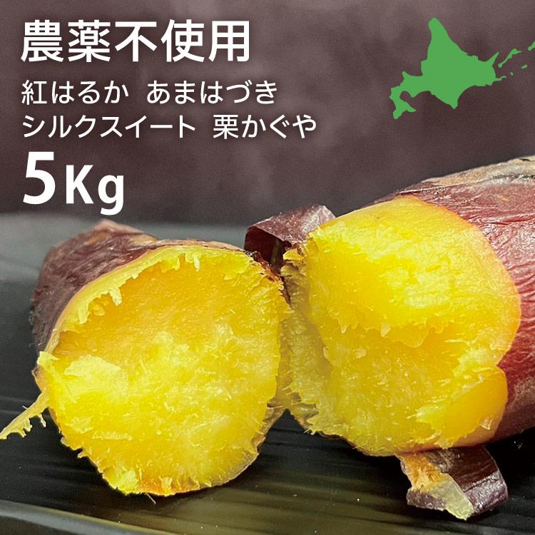 さつまいも 5kg 農薬不使用 シルクスイート 紅はるか あまはづき 栗