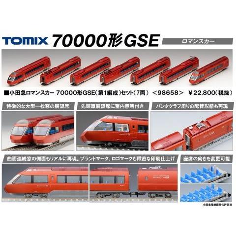 トミックス TOMIX 小田急ロマンスカー70000形GSE(第1編成)セット 98658