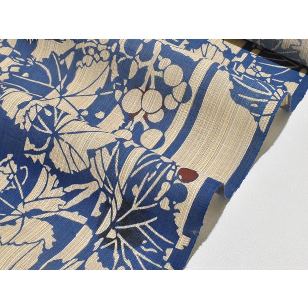 竺仙浴衣 お仕立代込み価格 送料無料 高級ゆかた 奥州小紋 女性用 葡萄