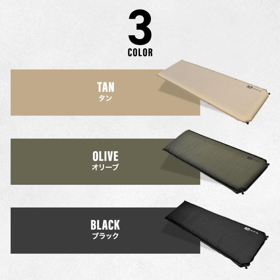 WAQ インフレータブル式マット 8cm 【一年保証】 車中泊マット 厚手
