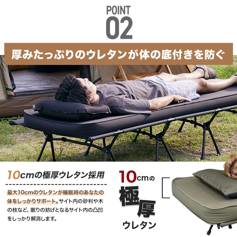 WAQ WAQ RELAXING CAMP MAT (シングルサイズ) 【一年保証】厚み10cm 車
