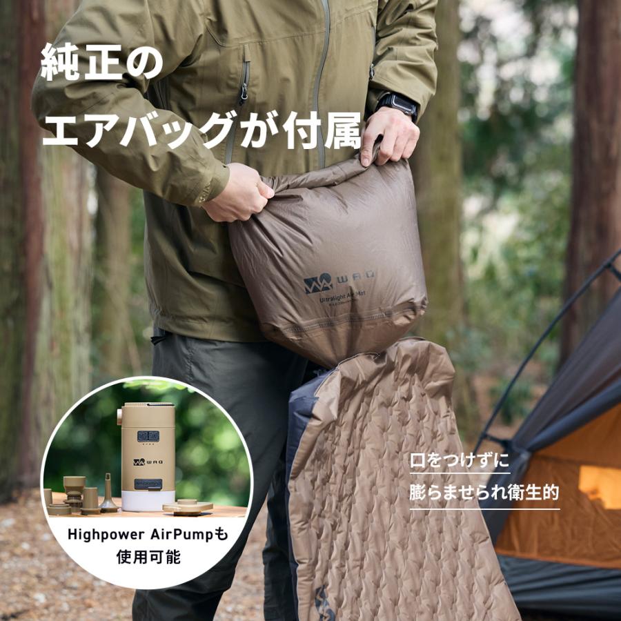 WAQ Ultra Light AirMat ウルトラライトエアマット アウトドア R値6.8