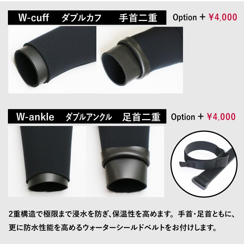 ウェットスーツ セミドライ ロングチェストジップ 5mm 3mm サーフィン