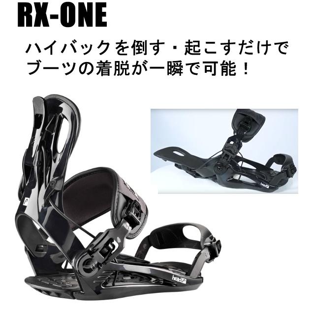 スノーボードビンディング ヘッド HEAD RX-ONE グロスブラック / リア