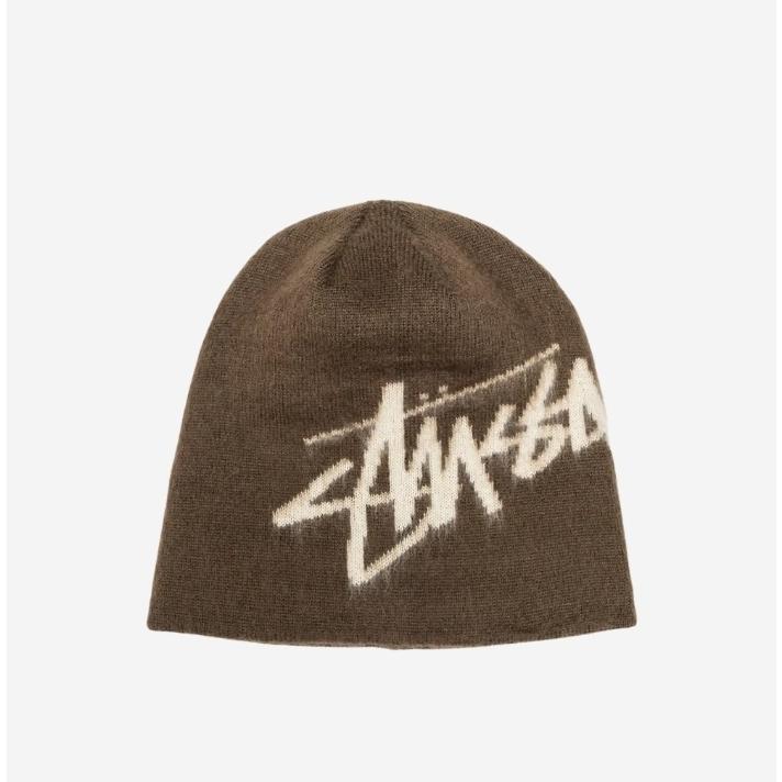 STUSSY（ステューシー） ニット帽 BRUSHED OUT STOCK SKULLCAP BEANIE